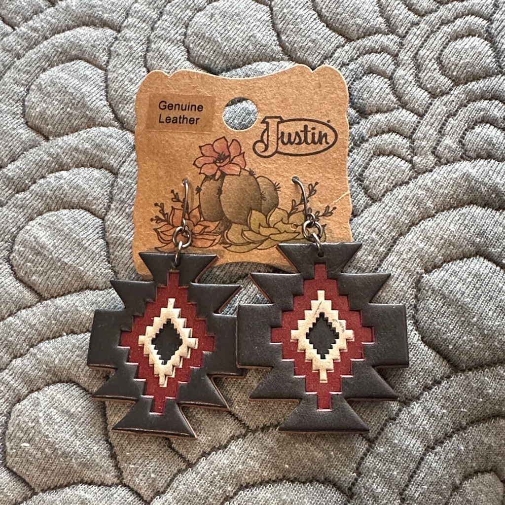 Nwt Justin Womens Earrings Aztec Earrings 18$
